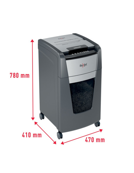 Distrugator automat documente Rexel OPTIMUM 225X, 225 coli, P4