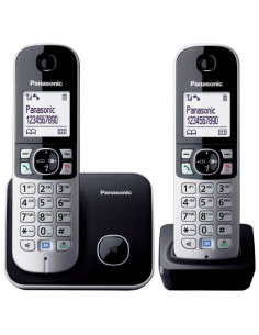 Telefon DECT twin, negru, KX-TG6812FXB, Panasonic