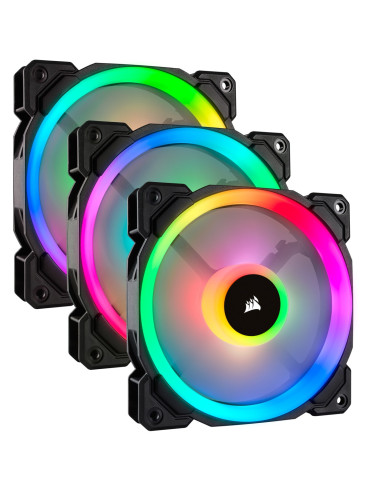VENTILATOR Corsair, pt carcasa PC, 120 mm, 1500 rpm, LED RGB, 3