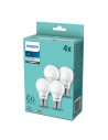 SET 4 becuri LED Philips, soclu E27, putere 9W, forma oval
