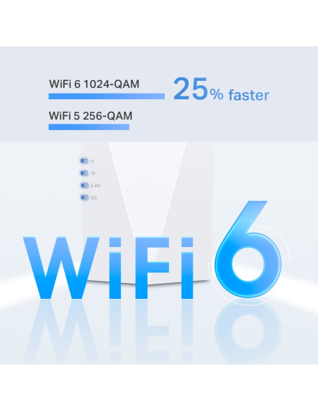 RANGE EXTENDER TP-LINK wireless AX1800, 1800Mbps, 1 port