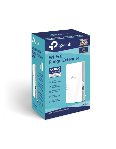 RANGE EXTENDER TP-LINK wireless AX1800, 1800Mbps, 1 port