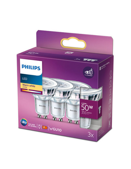 SPOT LED Philips, soclu GU10, putere 4.6W, forma spot, lumina