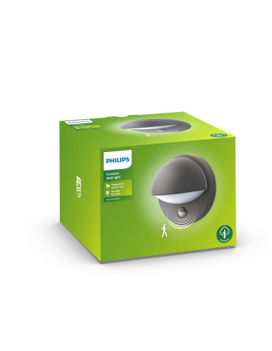 June wall lantern anthracite 1x12W 230V