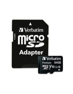 VERBATIM 44084 MICRO SDXC 64GB C10 "44084" (include TV 0.03 2