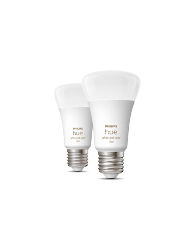 Pachet 2 becuri LED RGB inteligente Phil, "000008719514291317"
