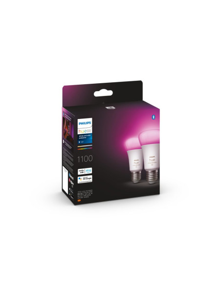 Pachet 2 becuri LED RGB inteligente Phil, "000008719514291317"