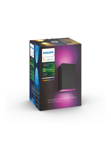Resonate Hue WACA wall lantern black 2x8, "000008718696174388"