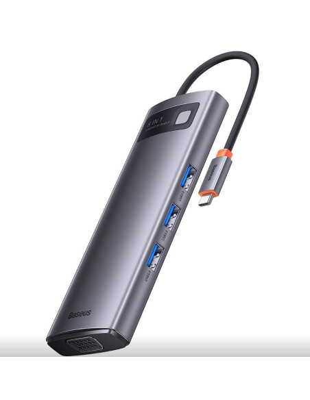 DOCKING Station Baseus Metal Gleam, conectare PC USB Type-C