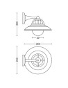 Cormorant wall lantern black 1x42W 230V "000008718696165836"