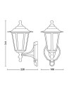 PEKING wall lantern black 1x60W 230V "000008718696176740"