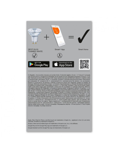SET 3 SPOTURI LEDVANCE SMART+ WiFi GU10, "000004058075486034"