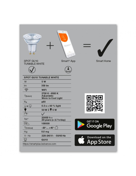 SPOT LEDVANCE SMART+ WiFi 4058075485679, "000004058075485679"