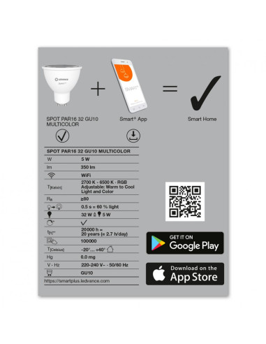 SPOT LEDVANCE SMART+ WiFi 4058075485693, "000004058075485693"