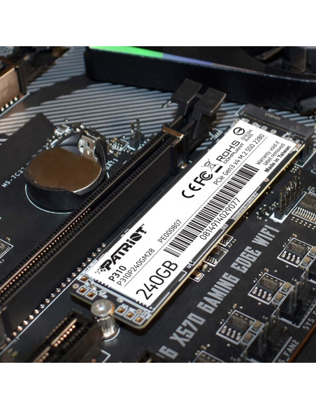 SSD PATRIOT, P310, 240 GB, M.2, PCIe Gen3.0 x4, R/W: 1700/1000