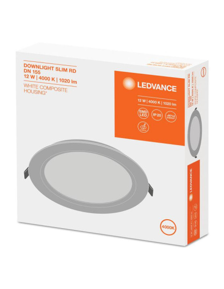 Downlight, LED, 12 W, 240 VAC, Cool Whit, "000004058075079052"