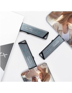 AELI-UE800-128G-CSG,MEMORIE USB Type-C 3.2 ADATA 128 GB, retractabila, carcasa aluminiu, argintiu "AELI-UE800-128G-CSG" (include 2