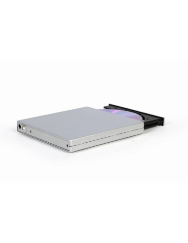 DVD-RW extern, GEMBIRD, interfata USB 2.0, argintiu