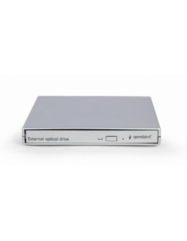 DVD-RW extern, GEMBIRD, interfata USB 2.0, argintiu