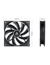 VENTILATOR ARCTIC PC, F12 PWM PST CO, 120x120x25mm, low noise