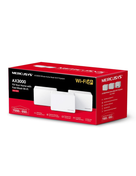 MESH MERCUSYS, wireless, router AX3000, pt interior, 3000 Mbps