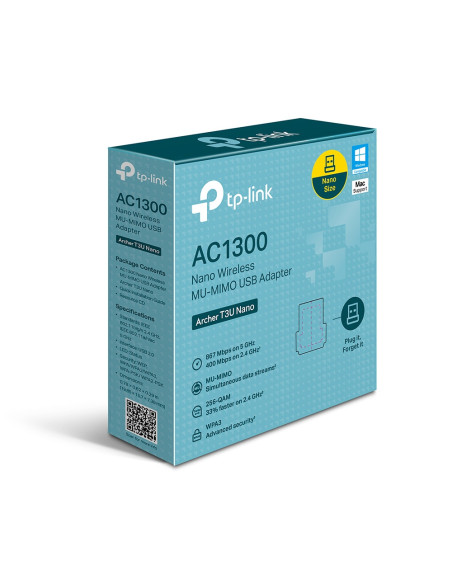 ADAPTOR RETEA TP-LINK AC1300, extern wireless 2.4 GHz | 5 GHz