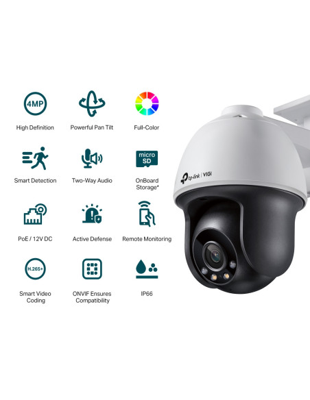 CAMERA IP TP-LINK VIGI, Pan Tilt, pt. exterior, dist. IR 30 m
