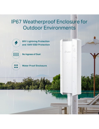 ACCESS POINT TP-LINK wireless AX3000 Mbps dual band WiFi 6