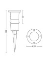 PULED SPIKE BLACK 1X5W 230V "000008718696176849" (include TV