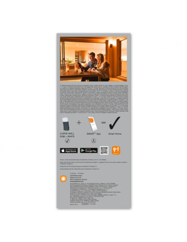 SMART OUTD WIFI CURVE WALL RGBW DG LEDV "000004058075478336"