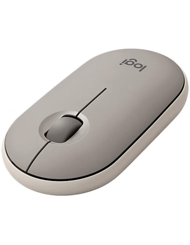 LOGITECH Pebble M350 Wireless Mouse - SAND - 2.4GHZ/BT - EMEA -