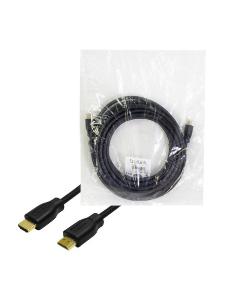 CABLU video LOGILINK, HDMI (T) la HDMI (T), 20m, conectori