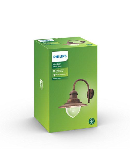 RAINDROP WALL LANTERN BRONZE 1X60W 230V "000008718696169858"