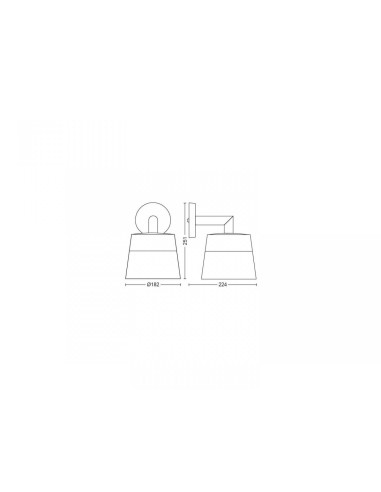 ATTRACT HUE WACA EU WALL LANTERN BLACK 1 "000008718696174357"