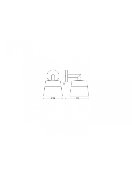 ATTRACT HUE WACA EU WALL LANTERN BLACK 1 "000008718696174357"