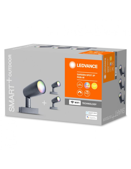 SMART WIFI GARDEN SPOT RGBW 3P DG LEDV "000004058075478497"