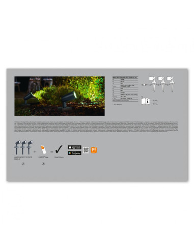 SMART WIFI GARDEN SPOT RGBW 3P DG LEDV "000004058075478497"