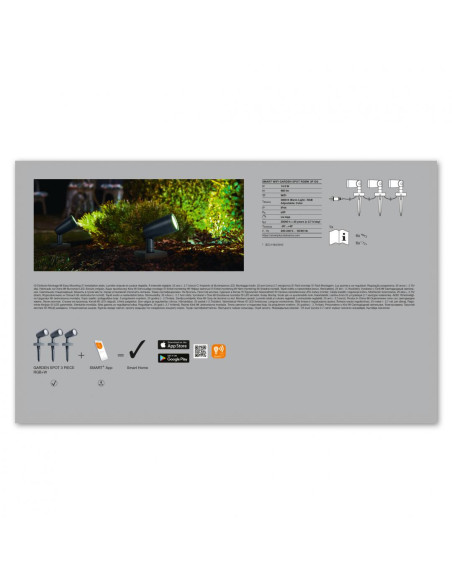 SMART WIFI GARDEN SPOT RGBW 3P DG LEDV "000004058075478497"