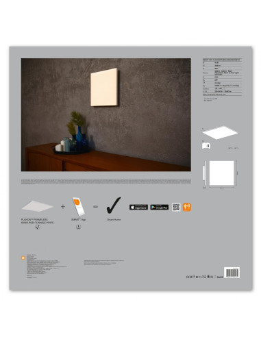 SMART WIFI PLANONFRAMELES60X60RGBTWLEDV "000004058075484474"