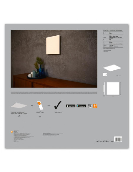 SMART WIFI PLANONFRAMELES60X60RGBTWLEDV "000004058075484474"