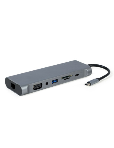 DOCKING Station Gembird universal, 8-in-1, conectare PC USB