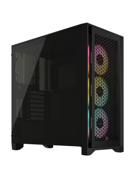 CARCASA Corsair iCUE 4000D RGB AIRFLOW Mid-Tower Case, Black -