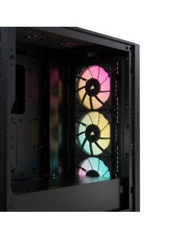 CARCASA Corsair iCUE 4000D RGB AIRFLOW Mid-Tower Case, Black -