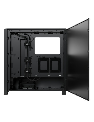 CARCASA Corsair iCUE 4000D RGB AIRFLOW Mid-Tower Case, Black -