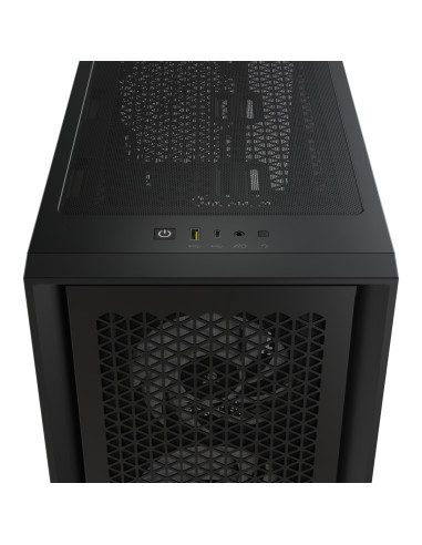 CARCASA Corsair iCUE 4000D RGB AIRFLOW Mid-Tower Case, Black -