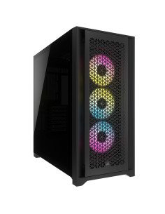 CARCASA Corsair iCUE 5000D RGB AIRFLOW Mid-Tower Case, Black -