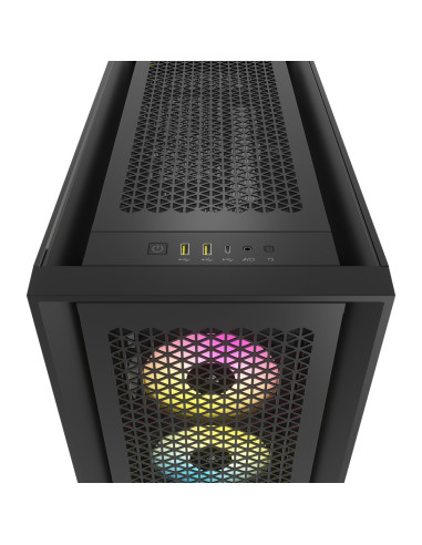 CARCASA Corsair iCUE 5000D RGB AIRFLOW Mid-Tower Case, Black -