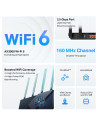 ROUTER TP-LINK wireless AX3000, 3000Mbps,1 x 2.5 Gbps WAN/LAN