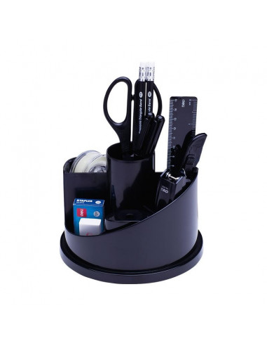 SUPORT BIROU ROTATIV ECHIPAT 16 PIESE 7 COMPARTIMENTE