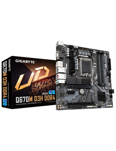 MB Gigabyte Q670 D3H LGA1700 DDR4 "Q670M D3H DDR4",Q670M D3H